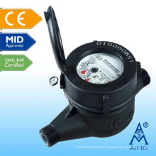 MID Certificated Volumetric Piston Type Plastic Water Meter